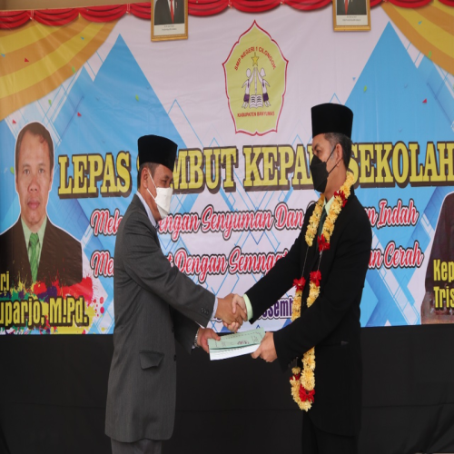 Kegiatan Lepas Sambut Kepala Sekolah SMPN 1 Cilongok 