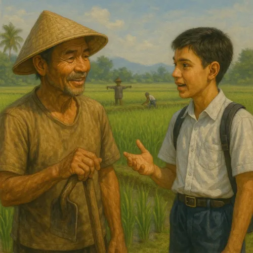 KISAH CINTA PETANI, SAWAH, DAN CELENG
